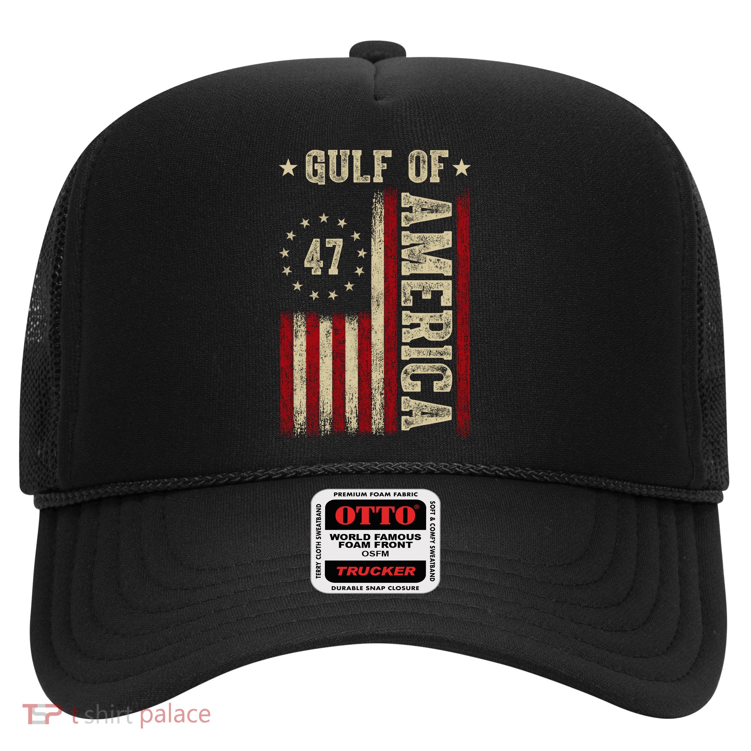 Gulf Of Usa America Funny Usa Flag Trucker Hat