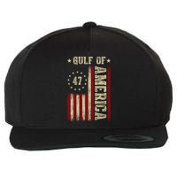 Gulf Of Usa America Funny Usa Flag Wool Snapback Cap