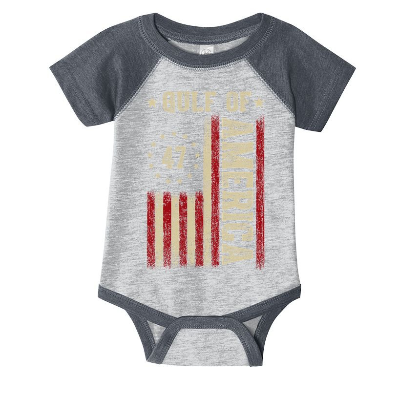 Gulf Of Usa America Funny Usa Flag Infant Baby Jersey Bodysuit