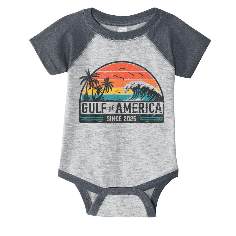Gulf Of USA America Since 2025 Retro Vintage Beach Infant Baby Jersey Bodysuit