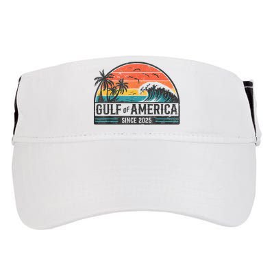 Gulf Of USA America Since 2025 Retro Vintage Beach Adult Drive Performance Visor