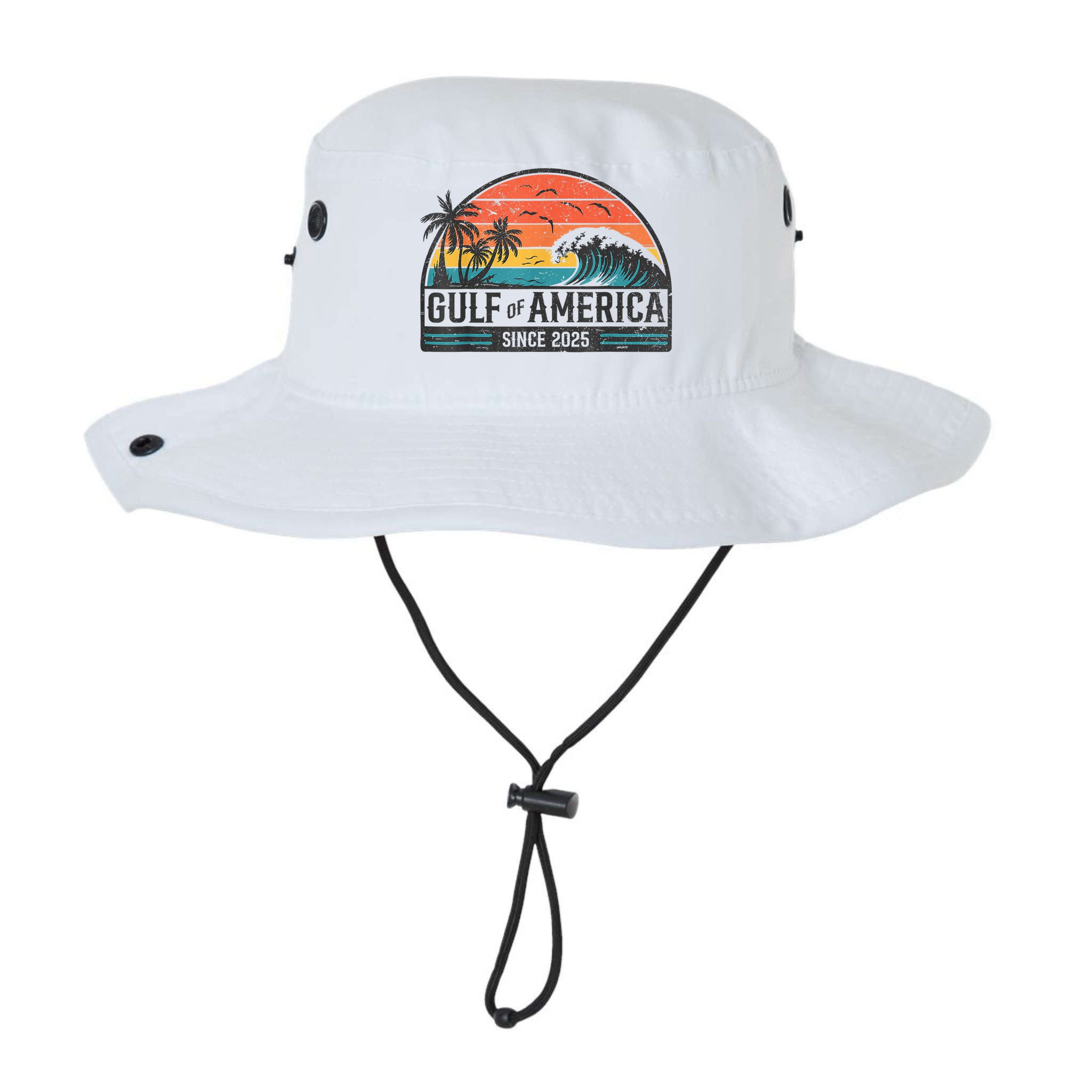 Gulf Of USA America Since 2025 Retro Vintage Beach Bucket Hat