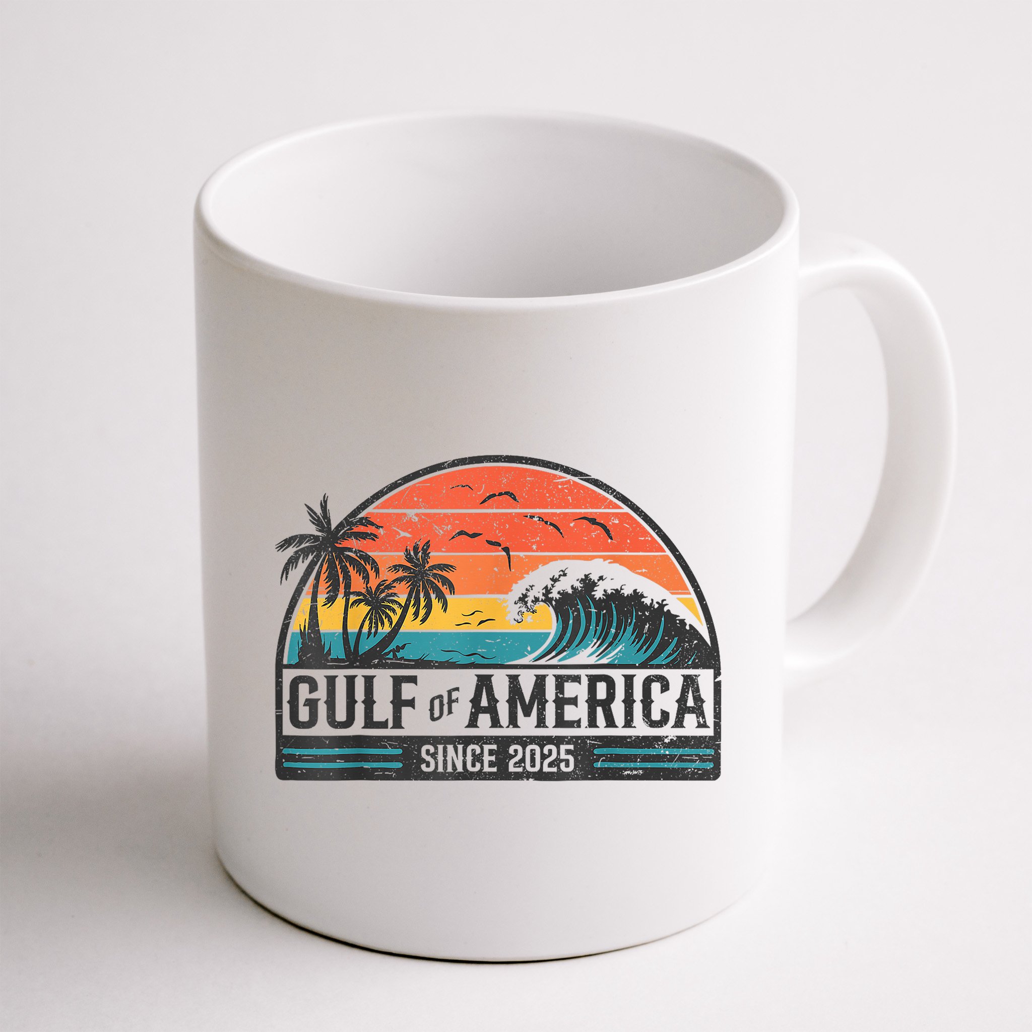 Gulf Of USA America Since 2025 Retro Vintage Beach Mug