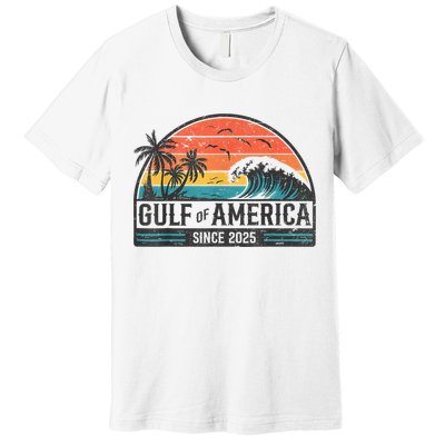 Gulf Of USA America Since 2025 Retro Vintage Beach Premium T-Shirt