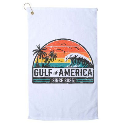 Gulf Of USA America Since 2025 Retro Vintage Beach Golf Towel