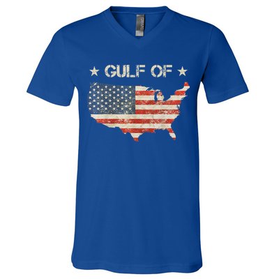 Gulf Of Usa America V-Neck T-Shirt