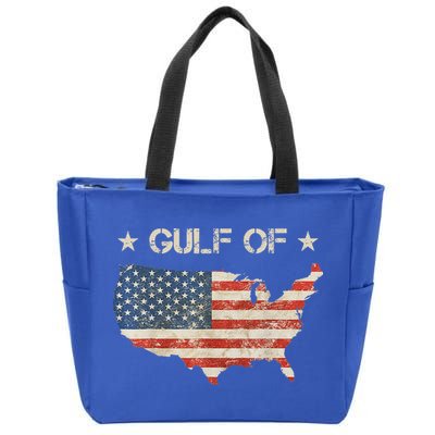 Gulf Of Usa America Zip Tote Bag