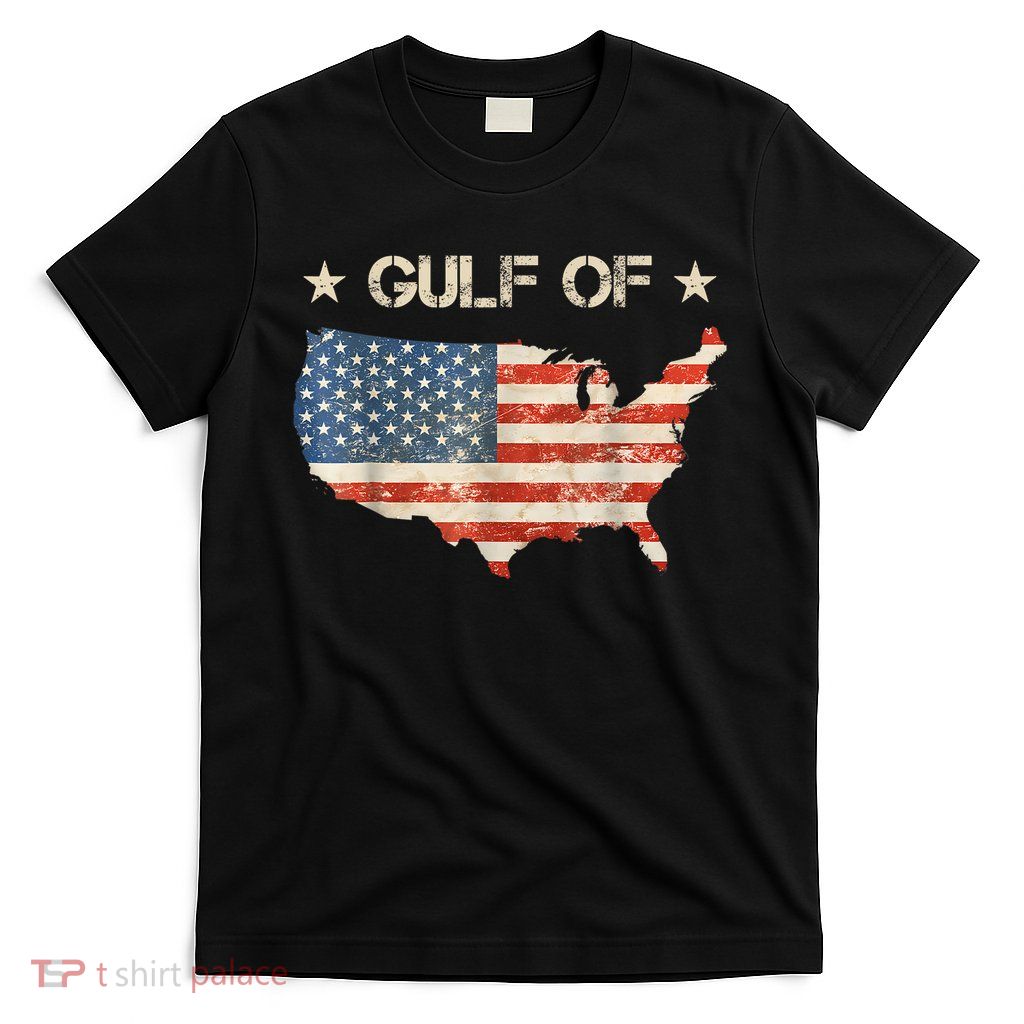 Gulf Of Usa America Funny Usa Flag T-Shirt