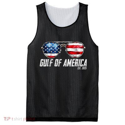 Gulf Of Us America Est 2025 Sunglasses Mesh Reversible Basketball Jersey Tank