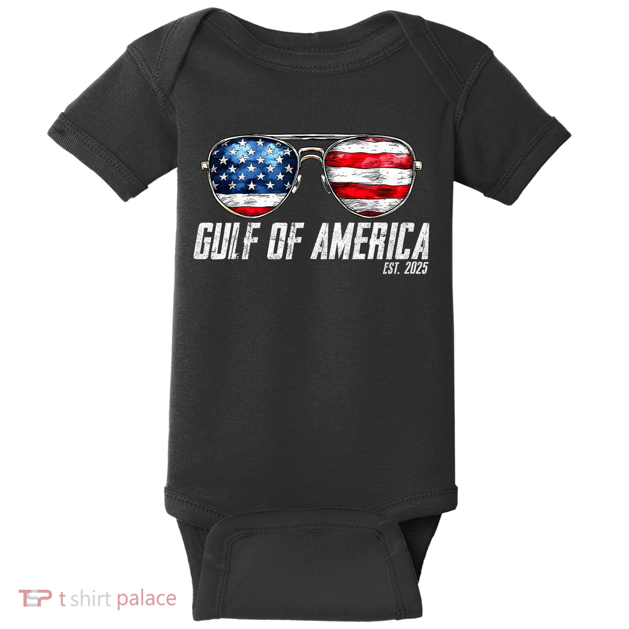 Gulf Of Us America Est 2025 Sunglasses Baby Bodysuit