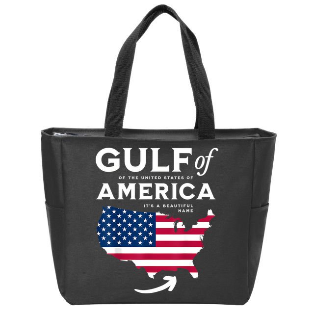Gulf Of Us America Zip Tote Bag