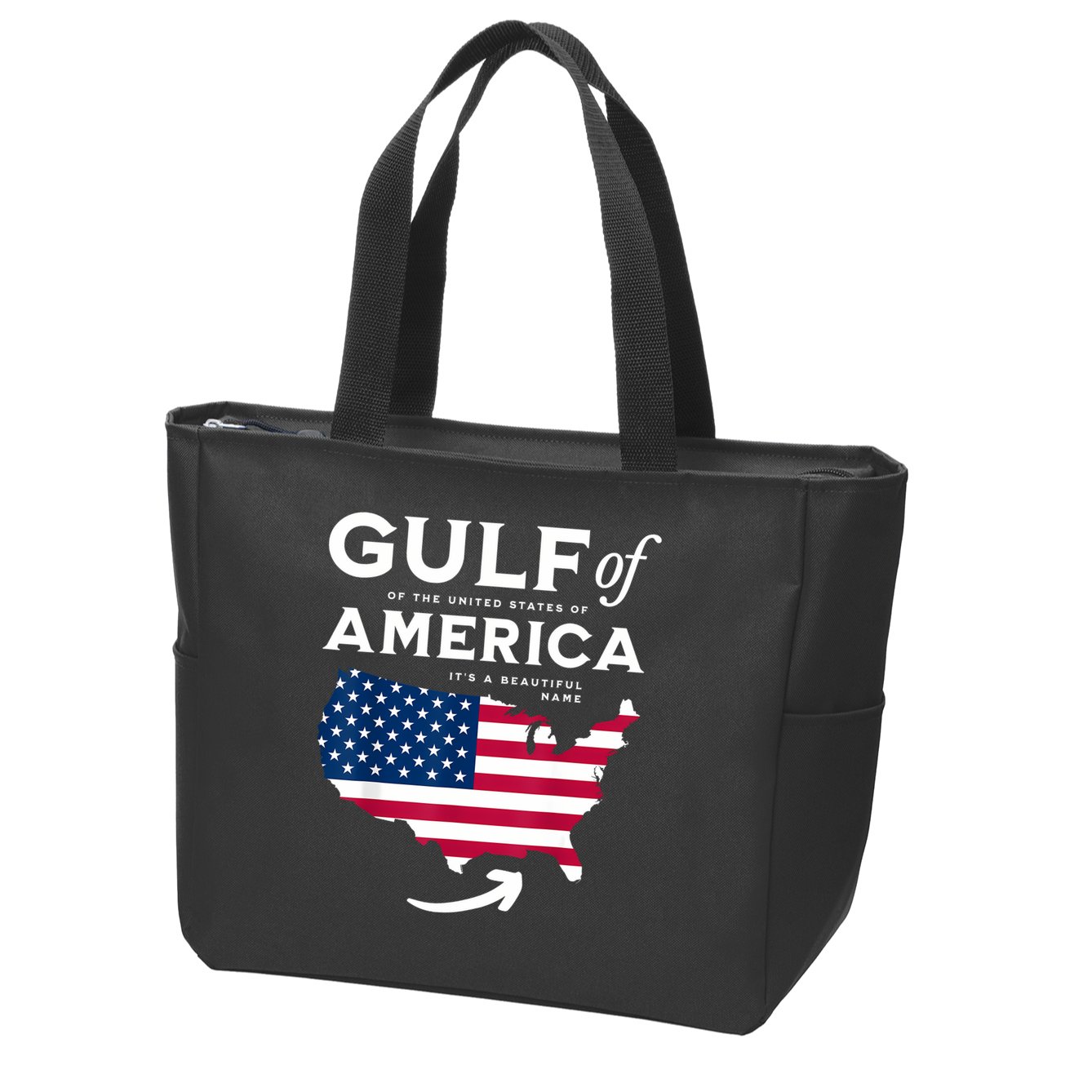 Gulf Of Us America Zip Tote Bag