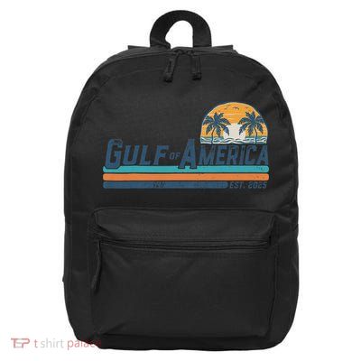 Gulf Of US America Est 2025 Retro Vintage Beach 16 in Basic Backpack
