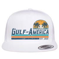 Gulf Of US America Est 2025 Retro Vintage Beach Flatbill Hat