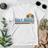 Gulf Of US America Est 2025 Retro Vintage Beach Premium T-Shirt