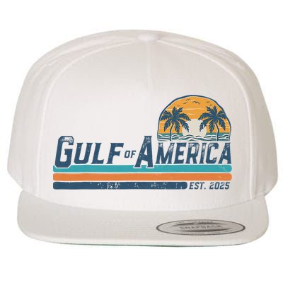 Gulf Of US America Est 2025 Retro Vintage Beach Wool Snapback Cap