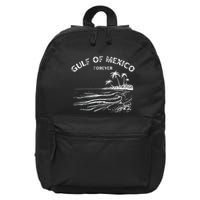 Gulf Of Usa America Funny Gulf Of Mexico Flag Map 4th July 16 in Basic Backpack