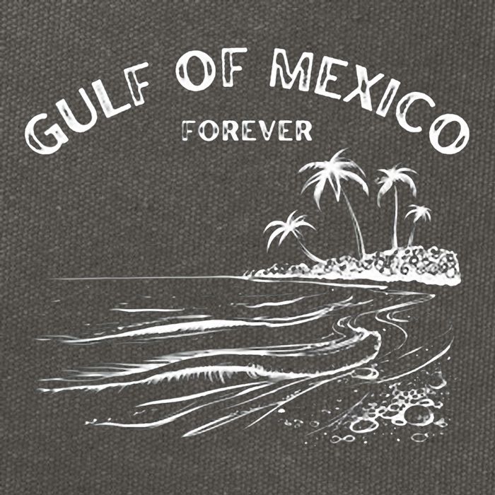 Gulf Of Usa America Funny Gulf Of Mexico Flag Map 4th July Cotton Canvas Backpack