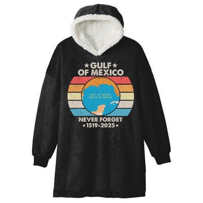 Gulf Of Usa America Never Forget Gulf Of Mexico 1519 2025 Hooded Wearable Blanket
