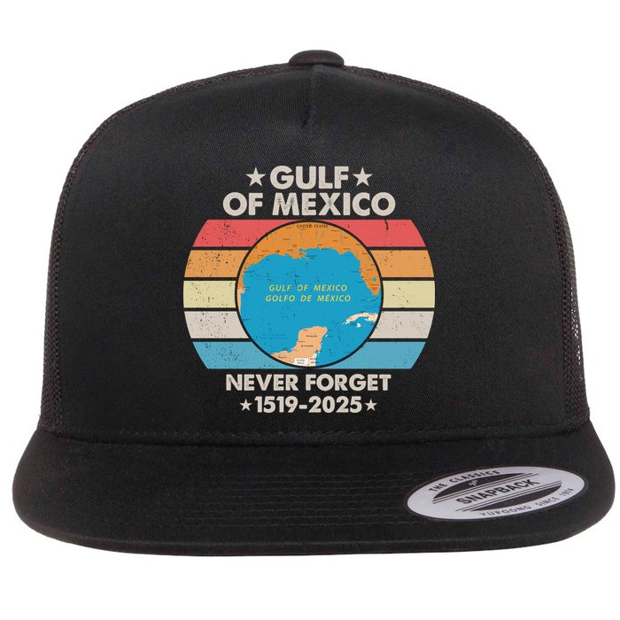 Gulf Of Usa America Never Forget Gulf Of Mexico 1519 2025 Flatbill Hat
