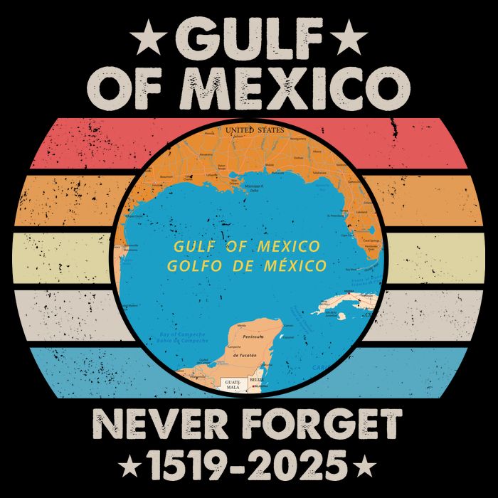 Gulf Of Usa America Never Forget Gulf Of Mexico 1519 2025 Flatbill Hat