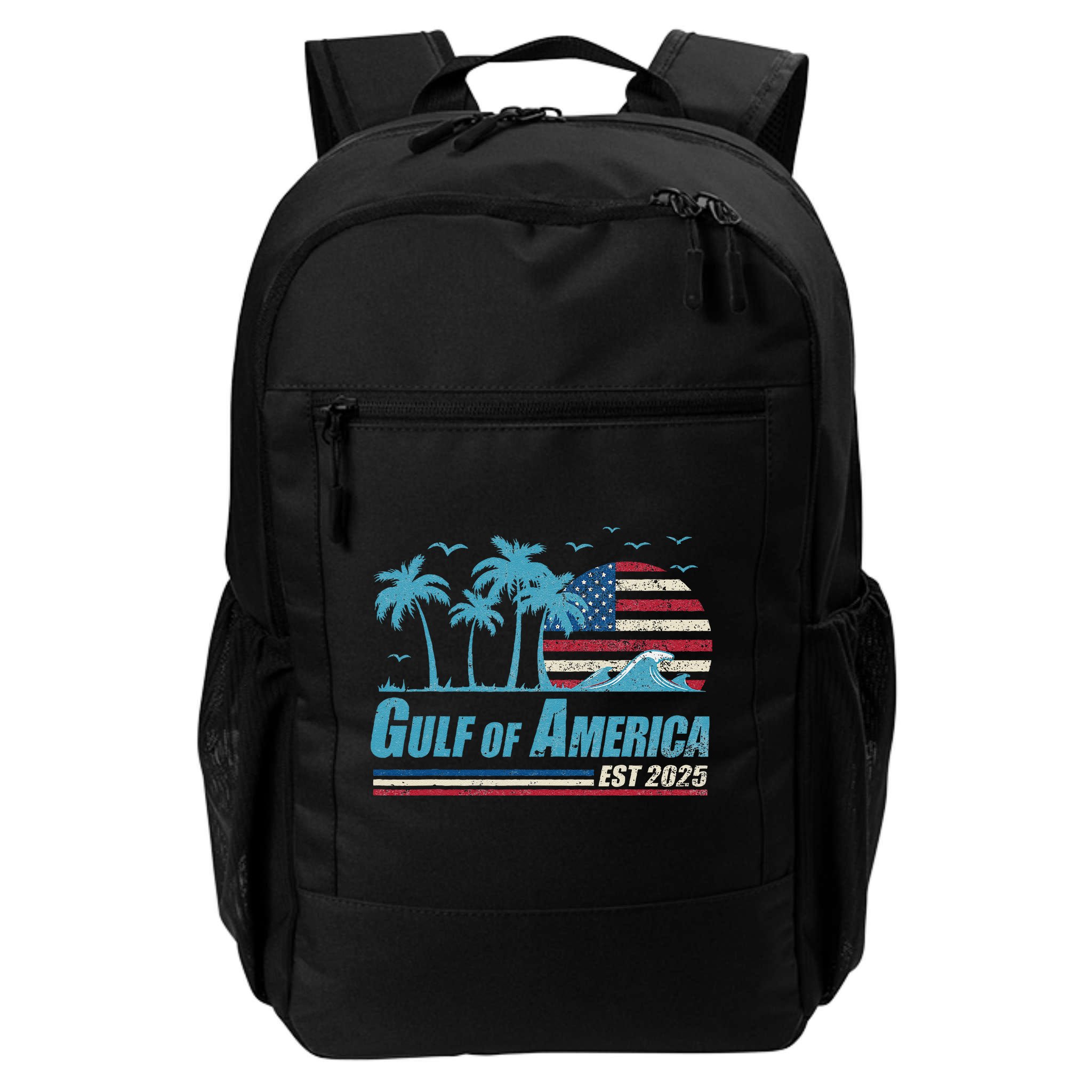 Gulf Of Usa America Est 2025 Retro Vintage Beach Backpack
