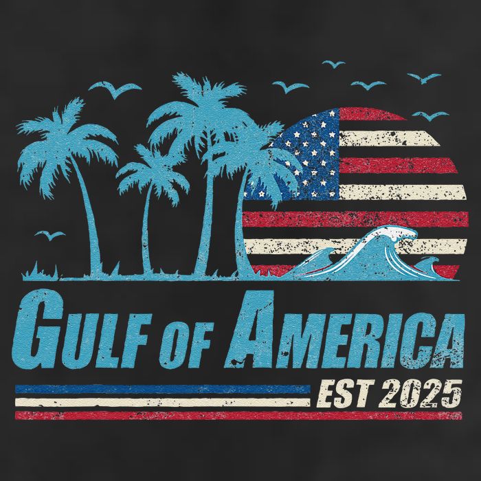 Gulf Of Usa America Est 2025 Retro Vintage Beach Beanie