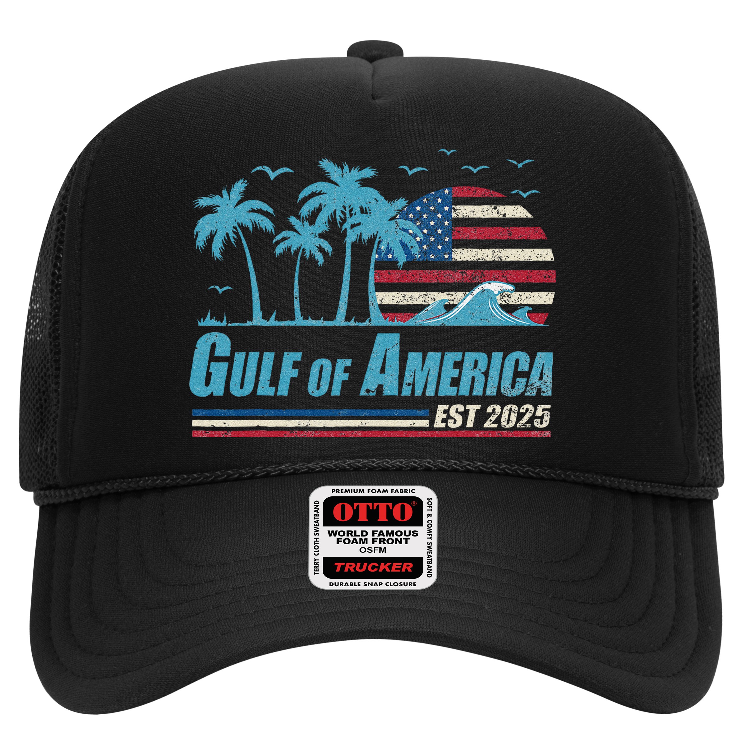 Gulf Of Usa America Est 2025 Retro Vintage Beach Hat