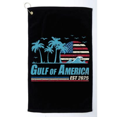 Gulf Of Usa America Est 2025 Retro Vintage Beach Golf Towel
