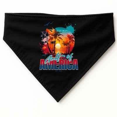 Gulf of US America Est 2025 Retro Vintage USA-Made Doggie Bandana