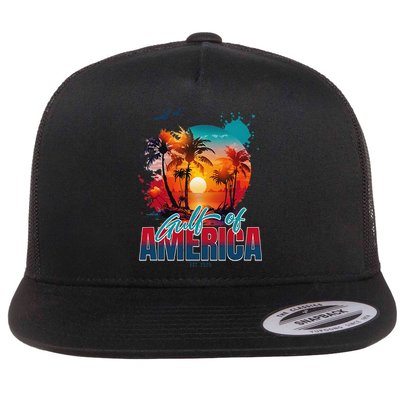 Gulf of US America Est 2025 Retro Vintage Flatbill Hat