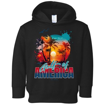 Gulf of US America Est 2025 Retro Vintage Toddler Hoodie