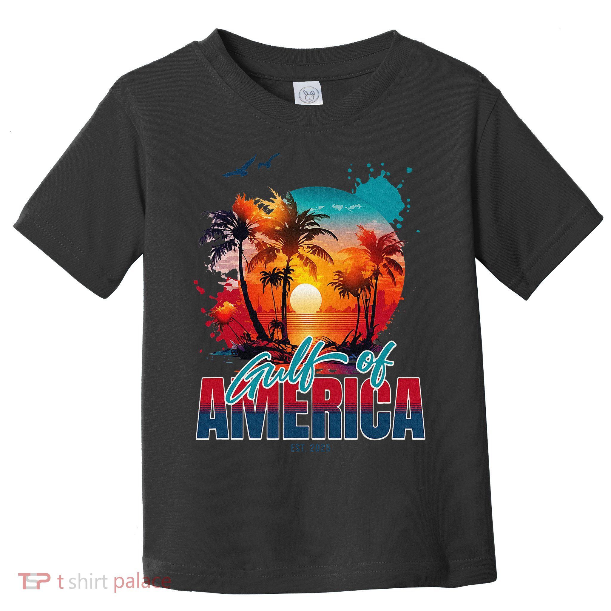 Gulf of US America Est 2025 Retro Vintage Toddler T-Shirt