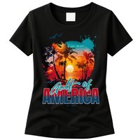 Gulf of US America Est 2025 Retro Vintage Womens T-Shirt