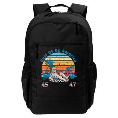 Gulf of Us America Retro Beach Donald Trump 45 47 Daily Commute Backpack