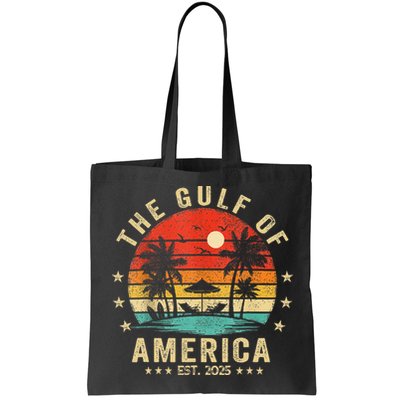 Gulf Of Us America Est 2025 Retro Vintage Beach Bag