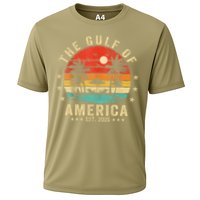 Gulf Of Us America Est 2025 Retro Vintage Beach Cooling Performance Crew T-Shirt