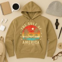 Gulf Of Us America Est 2025 Retro Vintage Beach Hoodie