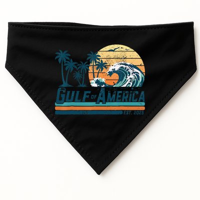 Gulf Of US America Est 2025 Retro Vintage Beach USA-Made Doggie Bandana