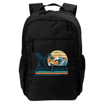 Gulf Of US America Est 2025 Retro Vintage Beach Backpack
