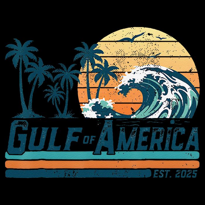 Gulf Of US America Est 2025 Retro Vintage Beach Backpack