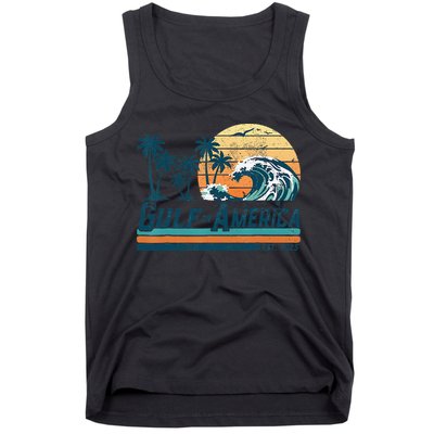 Gulf Of US America Est 2025 Retro Vintage Beach Tank Top