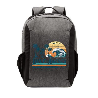 Gulf Of US America Est 2025 Retro Vintage Beach Vector Backpack