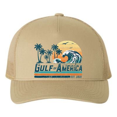 Gulf Of US America Est 2025 Retro Vintage Beach Yupoong Adult 5-Panel Trucker Hat