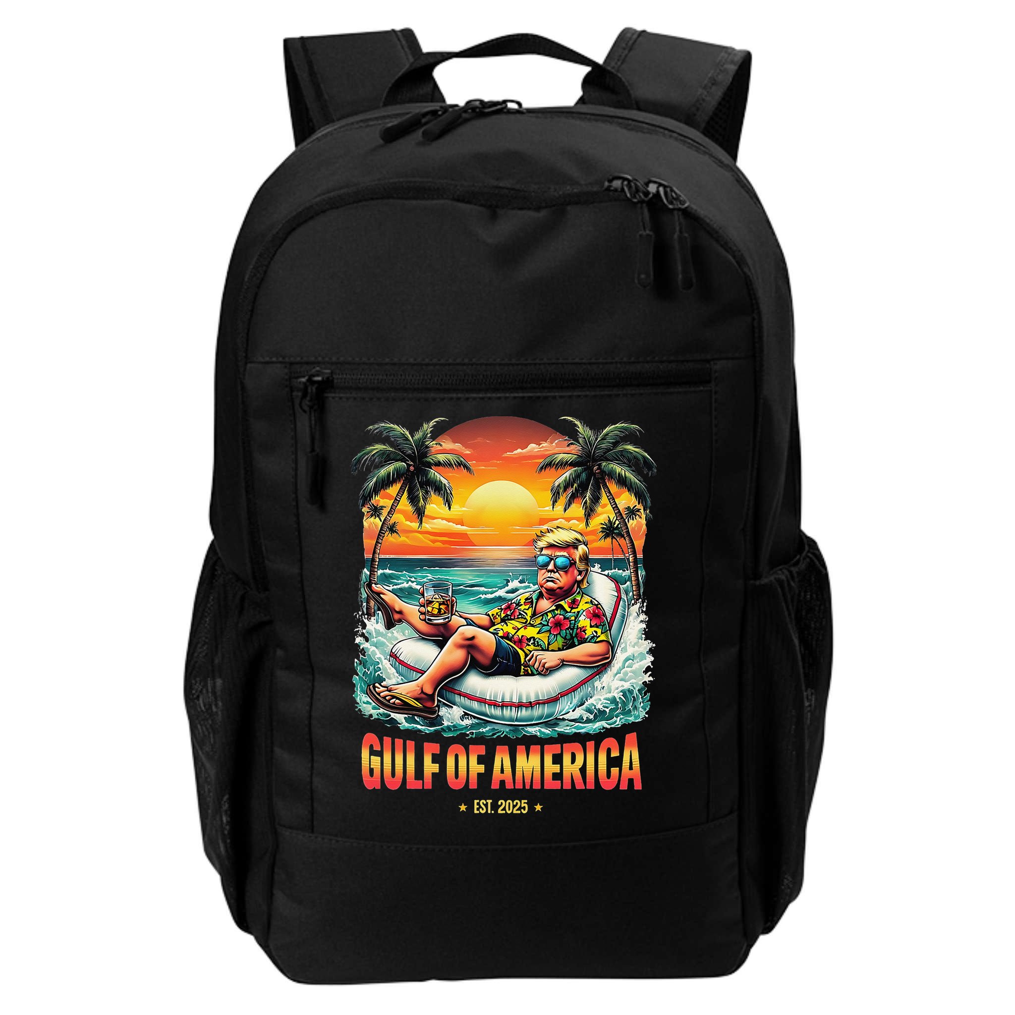 Gulf Of US America Est 2025 Retro Vintage Beach Backpack