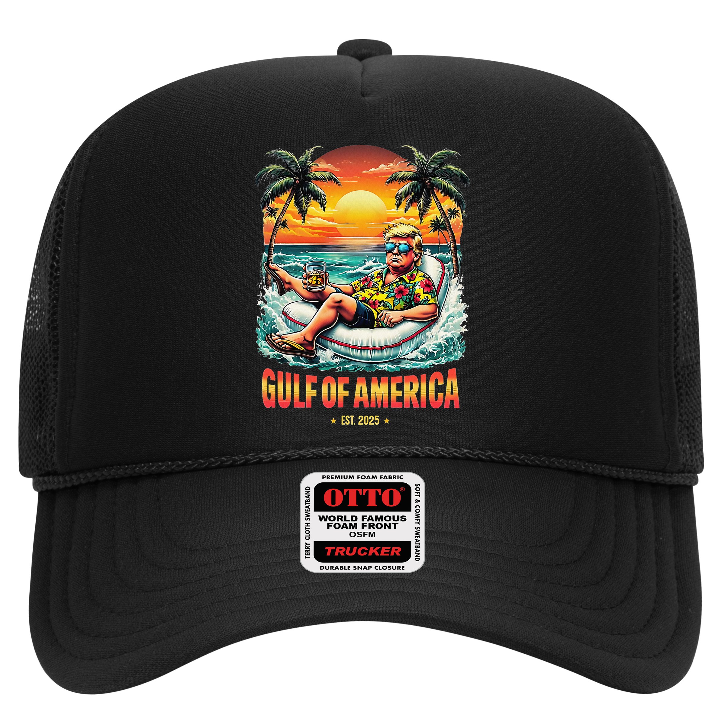 Gulf Of US America Est 2025 Retro Vintage Beach Hat