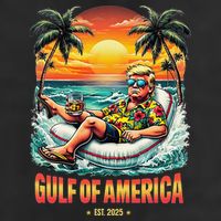 Gulf Of US America Est 2025 Retro Vintage Beach Hat