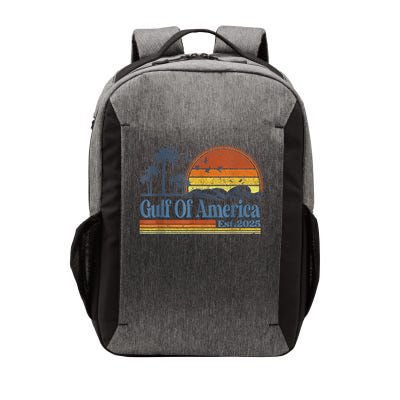 Gulf Of US America Est 2025 Retro Vintage Beach Style Vector Backpack