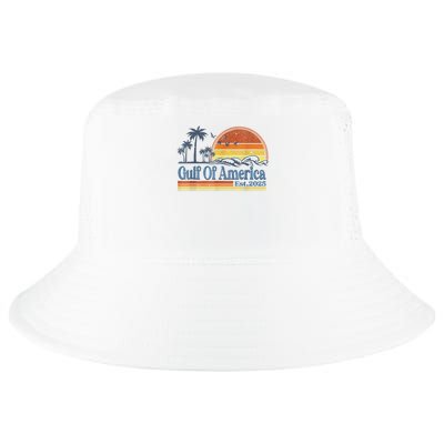 Gulf Of US America Est 2025 Retro Vintage Beach Style Cool Comfort Performance Bucket Hat