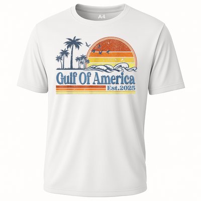 Gulf Of US America Est 2025 Retro Vintage Beach Style Performance Shirt
